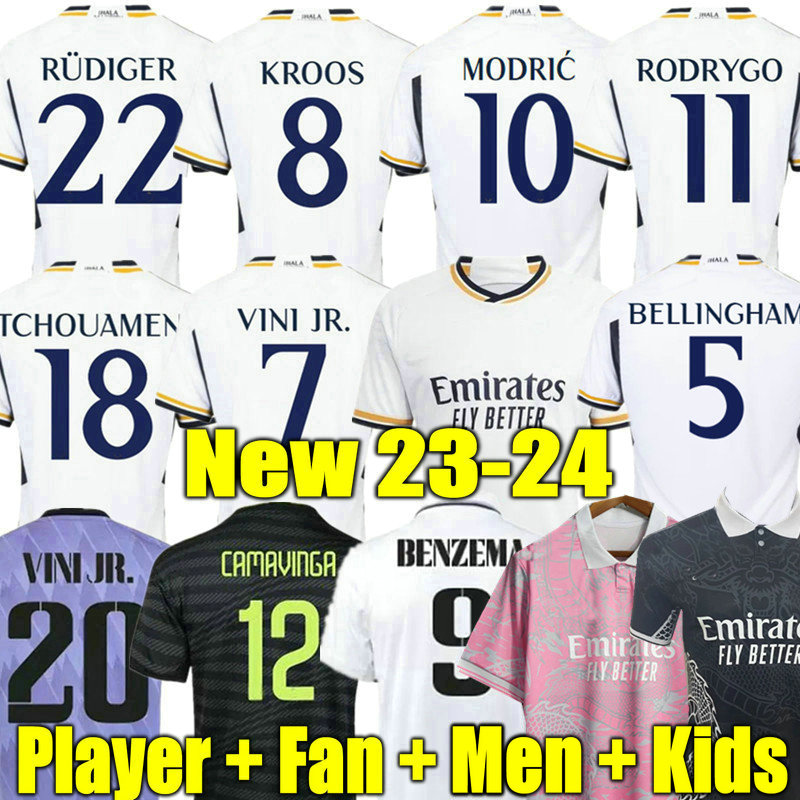 BELLINGHAM REAL MADRIDS soccer jerseys KROOS 22 23 24 football shirt VINI JR TCHOUAMENI VALVERDE MODRIC camiseta men kids kit 2023 2024 uniform Player FANS RODRYGO, Player version adult
BELLINGHAM REAL MADRIDS soccer jerseys KROOS 22 23 24 football shirt VINI JR TCHOUAMENI VALVERDE MODRIC camiseta men kids kit 2023 2024 uniform Player FANS RODRYGO, Player version adult