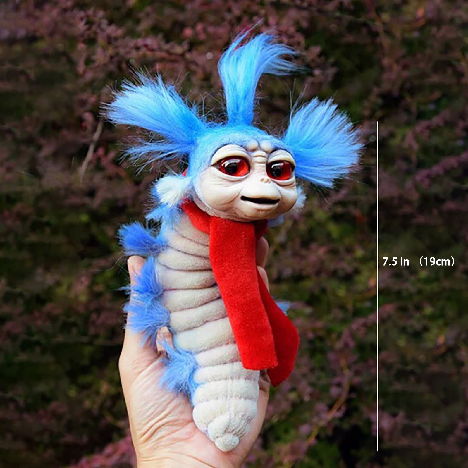 Garden Decorations Worm from Labyrinths 7.5inch Labyrinth The Worm Plushies Toys Handmade Worm Stuffed Toy Funny Present Plush Doll Funny Gifts#g3 230