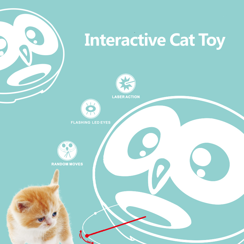 Cat Toys Funny Cat Laser Toy Red Dot Automatic Interactive Laser Pointer Cat Toy Led Light Invigorating Teaser Training Gatos Accesorios 230617