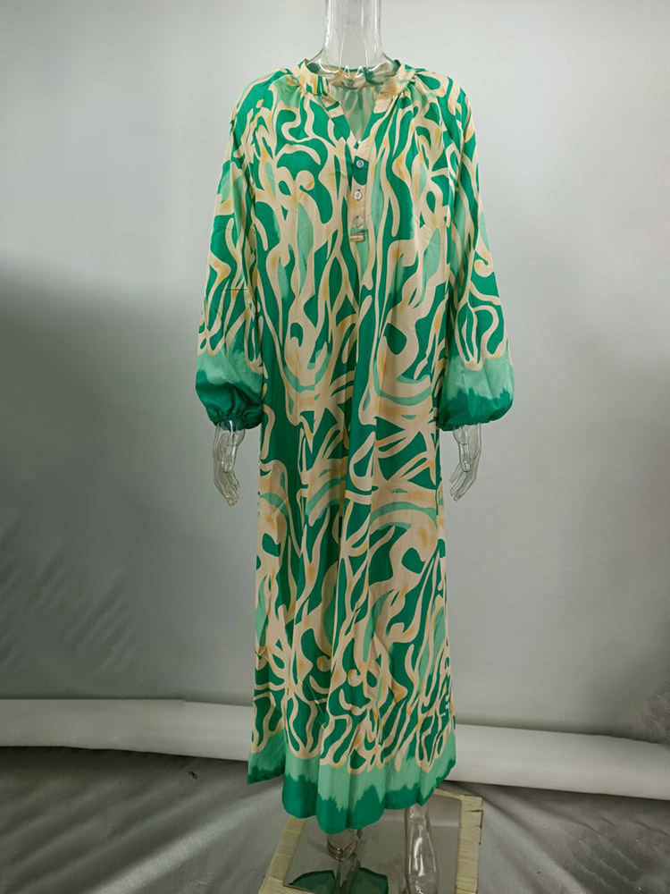 Women's Swimwear Vintage Swimsuit Cover Up Women Beach Dress Kaftan Sexy Deep V-neck Bikini Cover-ups Dresses Summer Woman Clothes Robe 230616