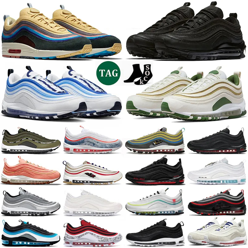 Designer max 97 Running shoes for men women 97s sneakers Sean Wotherspoon Satan Jesus triple black Militia Green Blueberry Silver outdoor sports trainers size 36-45, (5)
Designer max 97 Running shoes for men women 97s sneakers Sean Wotherspoon Satan Jesus triple black Militia Green Blueberry Silver outdoor sports trainers size 36-45, (5)
