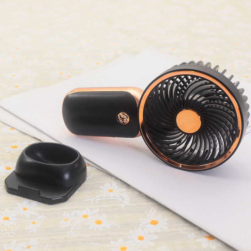 Electric Fans Usb Mini Fashionable Desktop Mobile Holder Outdoor Travel Pocket Portable Rechargeable Electric R230616