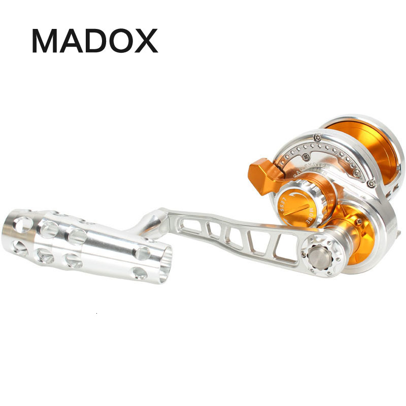 

Baitcasting Reels Madox Slow Jigging Reel Pe4 pe3 pe2 400m Max Drag 30kg 11BB Full Metal Alloy Drum Alarm Offshore Deep Sea Fishing Trolling 230617