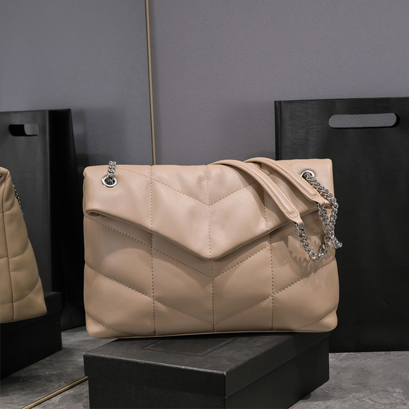 Designer soft Sheepskin Women Loulou Puffer Genuine Leather Handbag Shoulder Crossbody Bags Classic Envelope Bag Chain Cross Handbags Designers Tote Purse, Black gold
Designer soft Sheepskin Women Loulou Puffer Genuine Leather Handbag Shoulder Crossbody Bags Classic Envelope Bag Chain Cross Handbags Designers Tote Purse, Black gold