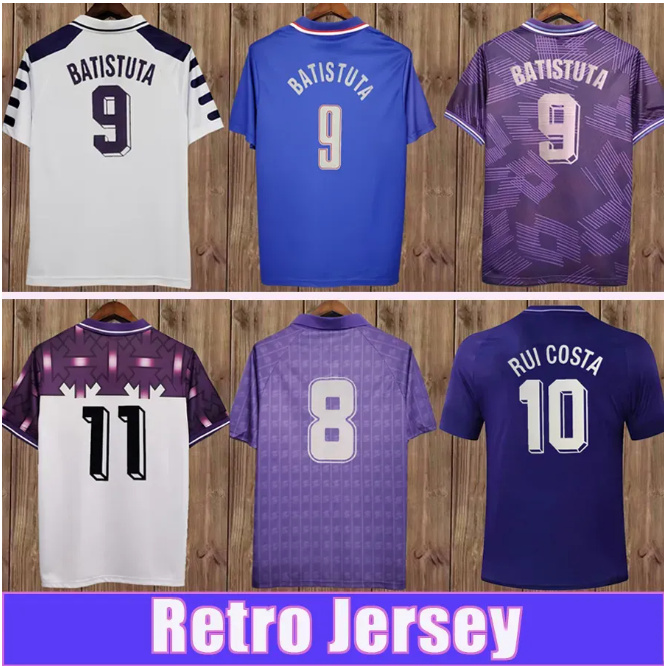 1998 1999 Fiorentina BATISTUTA RUI COSTA Mens Soccer Jerseys Home Purple Away White RETRO Football Shirt Adult Short Sleeves Uniforms 999, 8990
1998 1999 Fiorentina BATISTUTA RUI COSTA Mens Soccer Jerseys Home Purple Away White RETRO Football Shirt Adult Short Sleeves Uniforms 999, 8990