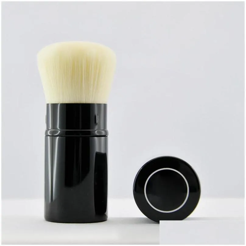EPACK LES BELGES Single KABUKI BRUSH With Retail Box Package Makeup Brushes Blendersingle RETRACTABLE Blush Brush Make Up Tool