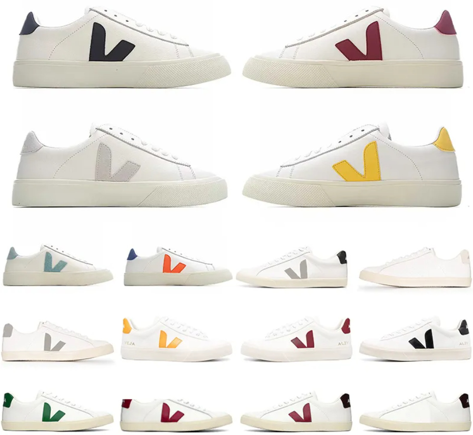 Luxury Designer Veja Casual Shoes Classic White Black Leather Trainers Famous Brands Couples Vegetarianism Style Original Campo Vejas Esplar mens Women Sneakers
Luxury Designer Veja Casual Shoes Classic White Black Leather Trainers Famous Brands Couples Vegetarianism Style Original Campo Vejas Esplar mens Women Sneakers