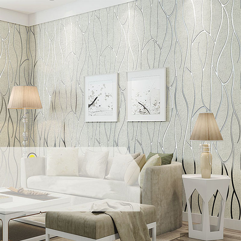Wall Stickers 3D Wallpaper Modern Simple NonWoven 3 D Living Room TV Bedroom Background Home Decor Papel De Parede Paisagem 230616