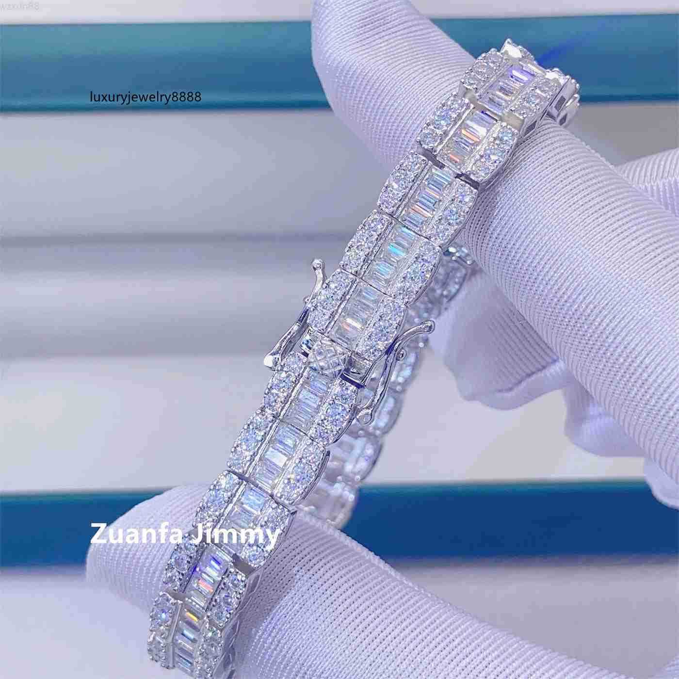 Hip Hop Style Customized Pass New Design 9mm Width Baguette +round Vvs1 Moissanite Cluster Tennis Chain Bracelet
Hip Hop Style Customized Pass New Design 9mm Width Baguette +round Vvs1 Moissanite Cluster Tennis Chain Bracelet