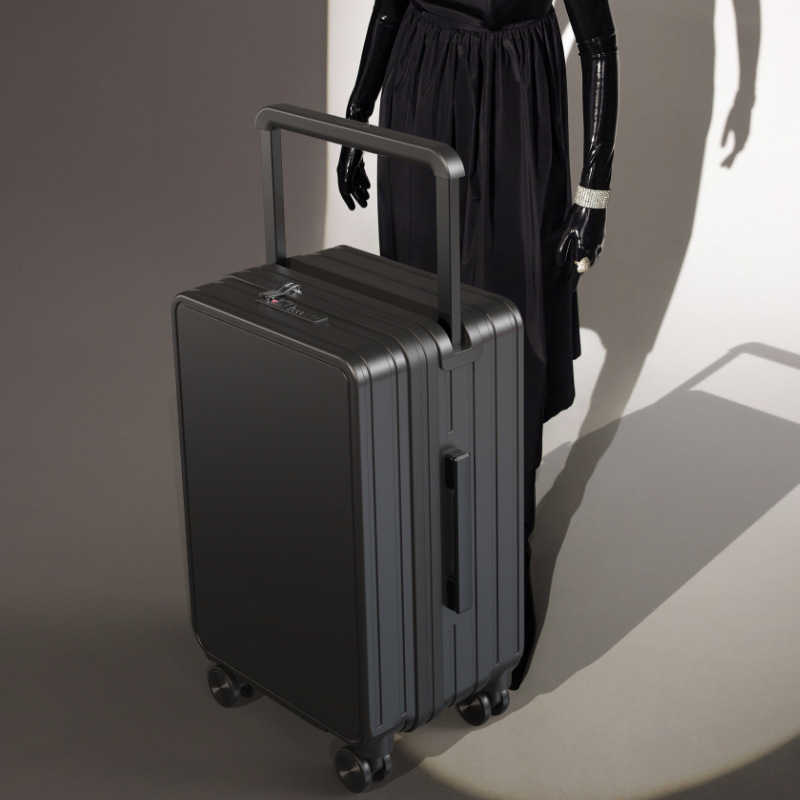 Casual Travel PC Suitcase Wide Trolley Case Universal Wheel Large Capacity Luggage 24 Inch Suitcase 0619-222