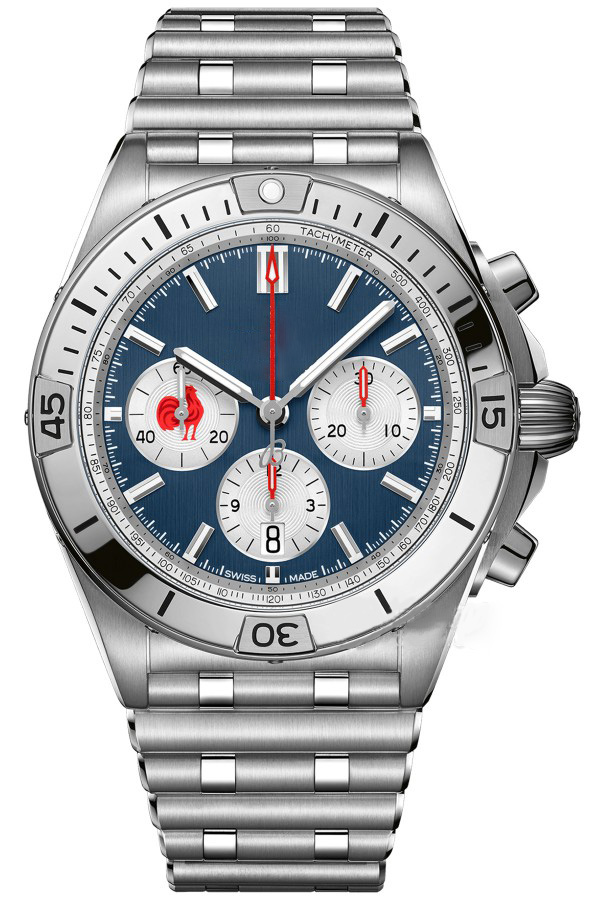 Designer Watch Mens Watch Man Wristwatch for France Fashion Wristwatches 42mm CHRONOMAT Vk Quartz Chronograph 316L Stainless Steel Orologio Lusso Uomo, Silver
Designer Watch Mens Watch Man Wristwatch for France Fashion Wristwatches 42mm CHRONOMAT Vk Quartz Chronograph 316L Stainless Steel Orologio Lusso Uomo, Silver