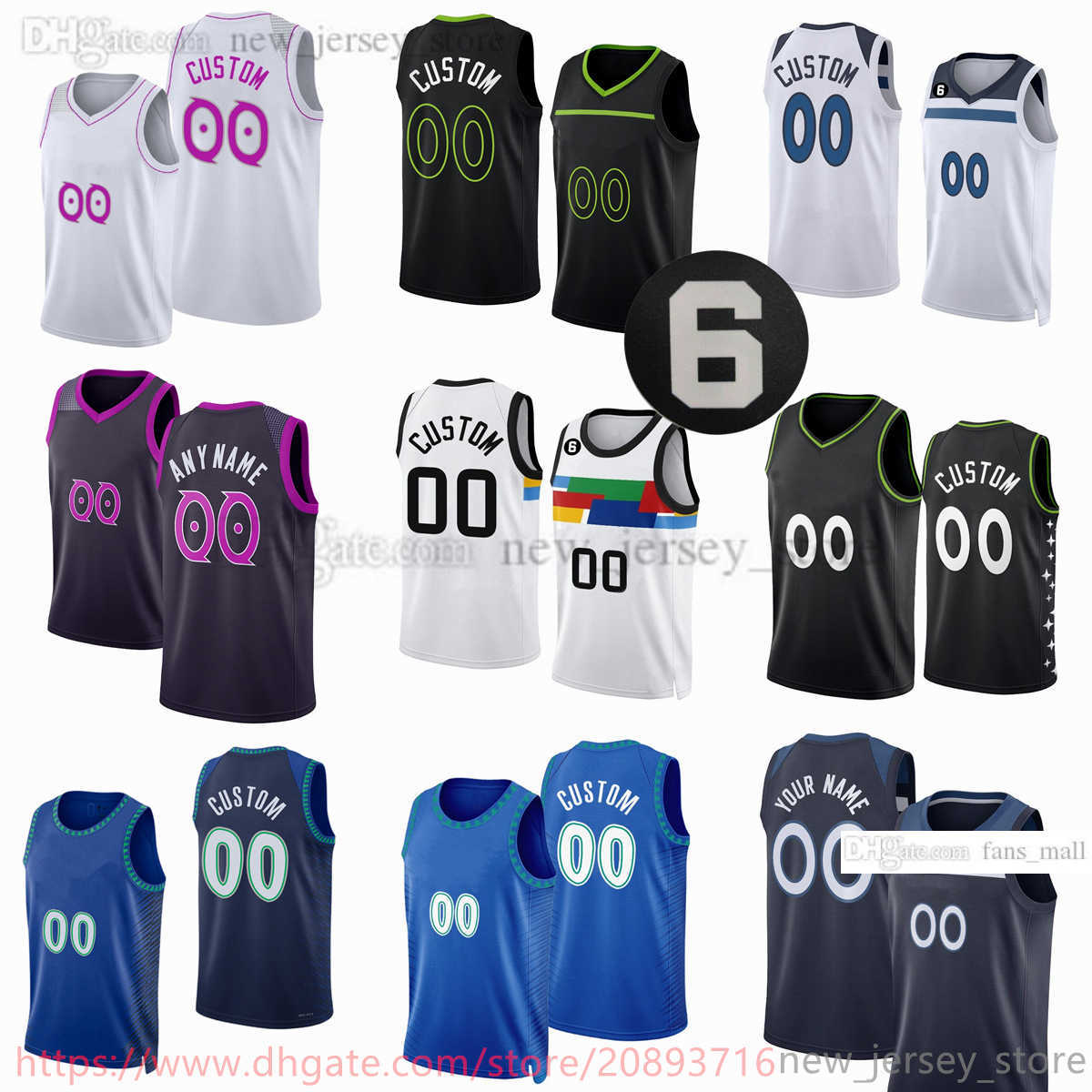 Custom 2023 New Season Printed Basketball Jerseys 7 Wendell Moore Jr. 8 Jarred Vanderbilt 1 Anthony Edwards 11 Naz Reid 4 Jaylen Nowell 55 Theo John Nathan Knight 6 patch, Printed (with team logo)
Custom 2023 New Season Printed Basketball Jerseys 7 Wendell Moore Jr. 8 Jarred Vanderbilt 1 Anthony Edwards 11 Naz Reid 4 Jaylen Nowell 55 Theo John Nathan Knight 6 patch, Printed (with team logo)