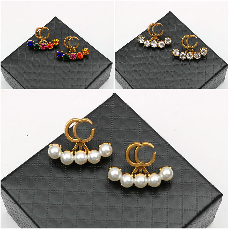 Luxury Earrings 18K Gold Plated Letter Stud Earrings Women Fashion Earrings Designer For Woman Earring For Lady Wholesale
Luxury Earrings 18K Gold Plated Letter Stud Earrings Women Fashion Earrings Designer For Woman Earring For Lady Wholesale