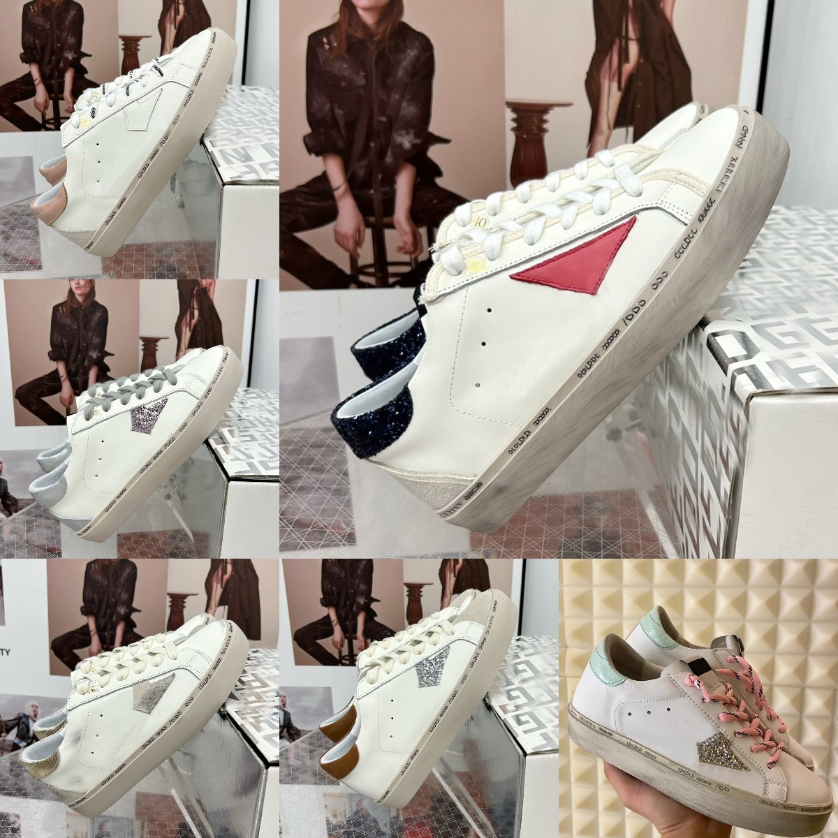 Star Sneaker Dirty Sneaker Designer Men Women Lace-Up Trainers Flat Drees Luxury Leather Top-Quality Superstar Sequin Classi Shoes Size 35-45, Colour 39
Star Sneaker Dirty Sneaker Designer Men Women Lace-Up Trainers Flat Drees Luxury Leather Top-Quality Superstar Sequin Classi Shoes Size 35-45, Colour 39
