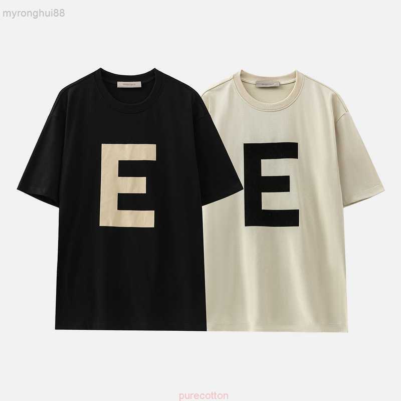 ESS Fog God Double Thread Letter e Short Sleeve Men's Loose T-shirt Ins Trendy Summer D248, Black
ESS Fog God Double Thread Letter e Short Sleeve Men's Loose T-shirt Ins Trendy Summer D248, Black