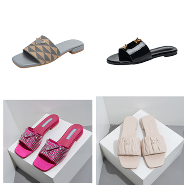 Embroidered Fabric Slides Slippers Black Beige Multicolor MIU Mules Womens Home Flip Flops Casual Sandals YSL Summer Leather Flat Slide Rubber Sole 37-42
Embroidered Fabric Slides Slippers Black Beige Multicolor MIU Mules Womens Home Flip Flops Casual Sandals YSL Summer Leather Flat Slide Rubber Sole 37-42