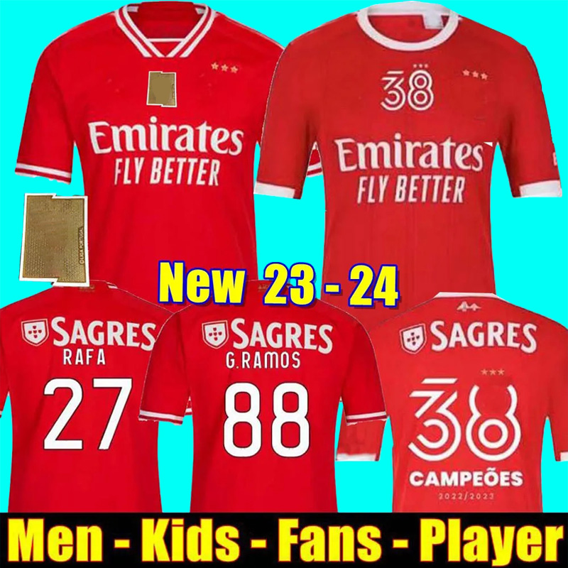 23 24 Benfica soccer jerseys Fans Player version SEFEROVIC WALDSCHMIDT EVERTON PIZZI RAFA DARWIN G.RAMOS 2023 2024 Home Away Men kids kit Football shirt OTAMENDI 333, 23/24 kids home + socks
23 24 Benfica soccer jerseys Fans Player version SEFEROVIC WALDSCHMIDT EVERTON PIZZI RAFA DARWIN G.RAMOS 2023 2024 Home Away Men kids kit Football shirt OTAMENDI 333, 23/24 kids home + socks