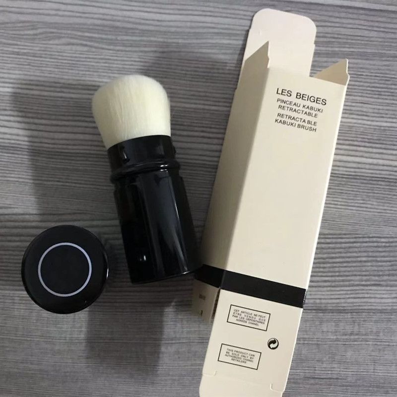 EPACK LES BELGES Single KABUKI BRUSH With Retail Box Package Makeup Brushes Blendersingle RETRACTABLE Blush Brush Make Up Tool