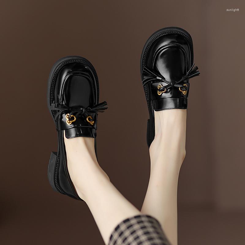 Dress Shoes 2023 Classic Girls Tassel Bow Tie Oxford Women's Genuine Leather Loafers Round Toe Sneakers Platform Flats, Black matte
Dress Shoes 2023 Classic Girls Tassel Bow Tie Oxford Women's Genuine Leather Loafers Round Toe Sneakers Platform Flats, Black matte