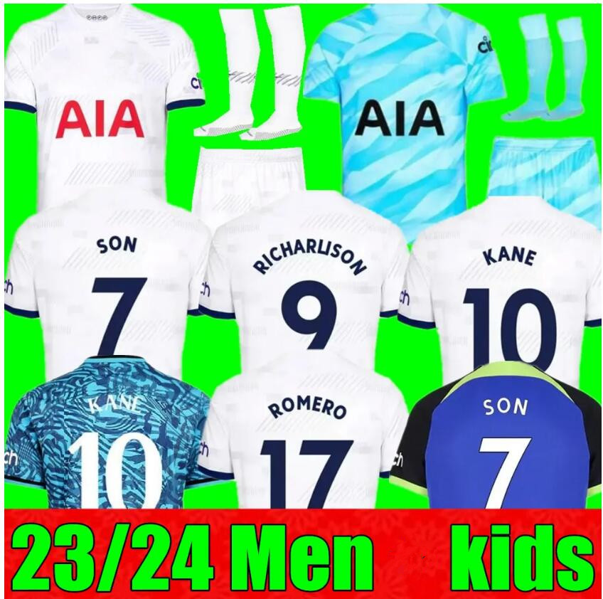 New KANE SON 23 24 Soccer Jerseys KULUSEVSKI RICHARLISON PERISIC PEDRO PORRO 2023 2024 DANJUMA ROMERO goalkeeper gk Football kit shirt SPURS Men kids set unifomrs, 23/24 adult home+champion
New KANE SON 23 24 Soccer Jerseys KULUSEVSKI RICHARLISON PERISIC PEDRO PORRO 2023 2024 DANJUMA ROMERO goalkeeper gk Football kit shirt SPURS Men kids set unifomrs, 23/24 adult home+champion