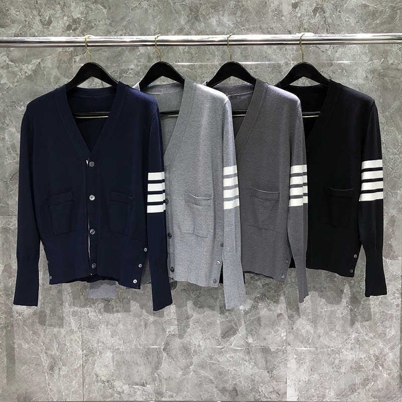 TIME BREATE TB Four Button Classic Cardigan Wool Coat Unisex V-Neck Slim Fit Knit Top, Black
TIME BREATE TB Four Button Classic Cardigan Wool Coat Unisex V-Neck Slim Fit Knit Top, Black