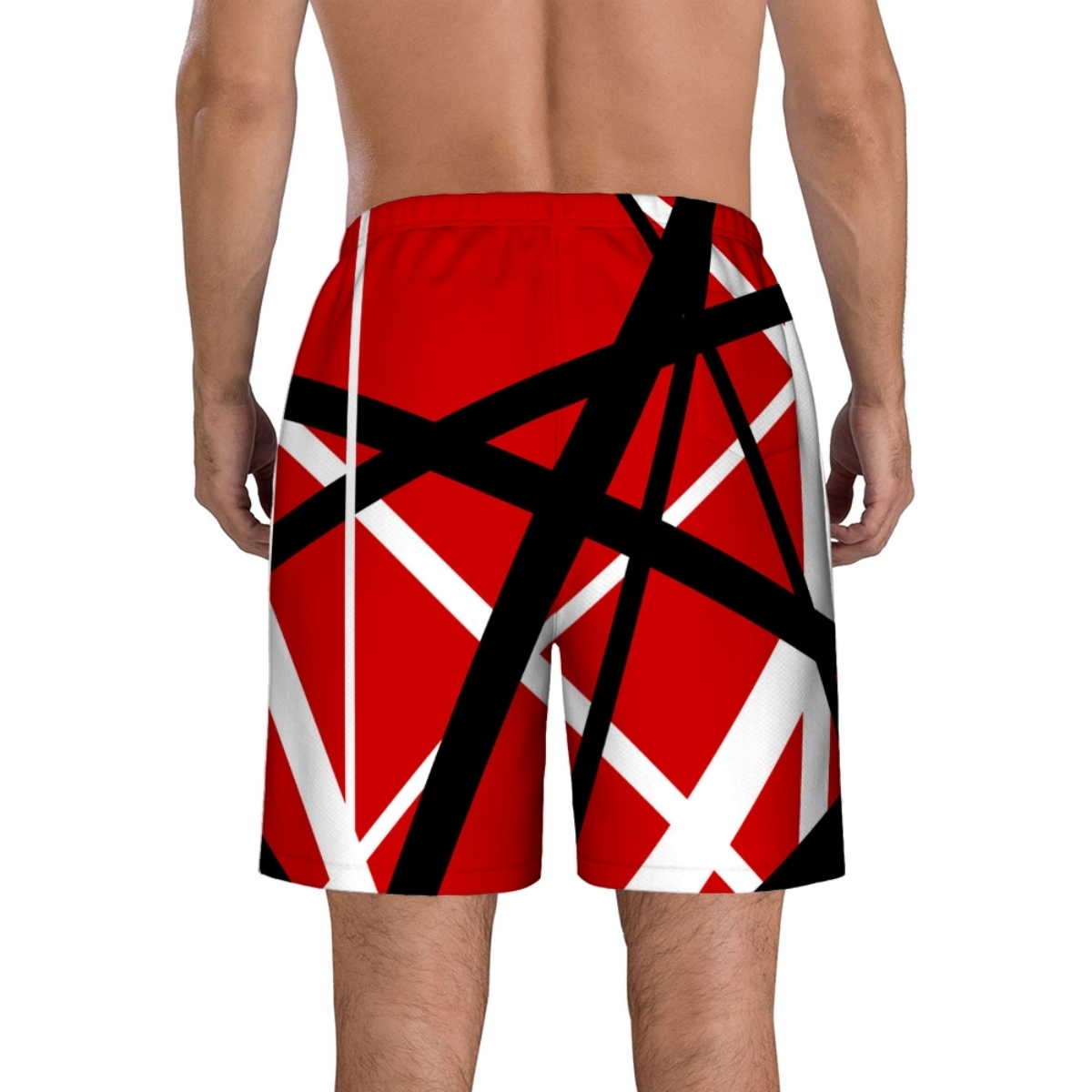 Men's Swimwear Men's Swimwear Casual Shorts Men Van Halen Band Clothes Shorts Breathable Quick Dry Running Sports Shorts Men Pop Bands Fashi