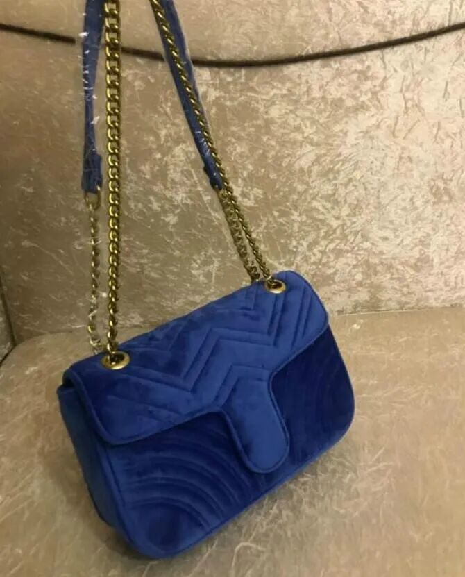 Designer velvet bags Classic Chain Flap Bags Women Shoulder Bag Female Crossbody handbag Purses lady fashion Handbags