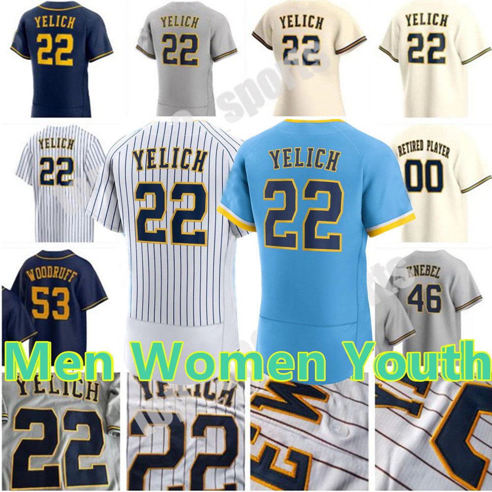 2023 Custom 22 Christian Yelich Jersey Willy Adames Luis Urias Contreras Rowdy Tellez Corbin Burnes Counsell Hiura Woodruff Yount Mitchell Perkins Brice Turang, Colour 15
2023 Custom 22 Christian Yelich Jersey Willy Adames Luis Urias Contreras Rowdy Tellez Corbin Burnes Counsell Hiura Woodruff Yount Mitchell Perkins Brice Turang, Colour 15