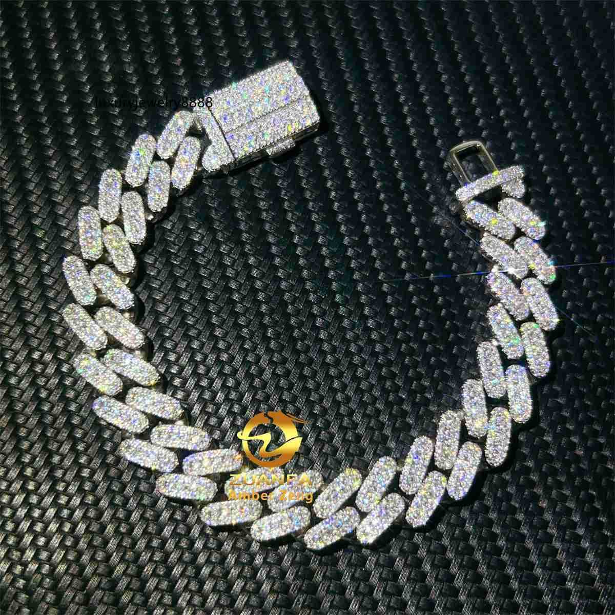Dropshiping Pass Diamond Tester Hip Hop Iced Out 13mm 15mm 925 Sterling Silver Diamond Vvs Moissanite Cuban Link Bracelet
Dropshiping Pass Diamond Tester Hip Hop Iced Out 13mm 15mm 925 Sterling Silver Diamond Vvs Moissanite Cuban Link Bracelet