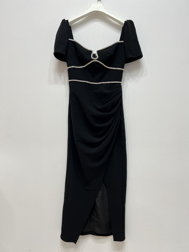 Casual Dresses S-elf- portrait Black Midi Dress