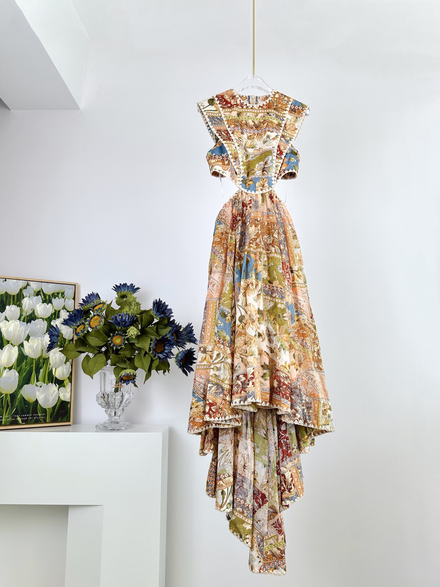 Runway Dresses Australian Designer Dress 2023 Spring/Summer New Cut Print Mid length Tank Top Dress, Multi
Runway Dresses Australian Designer Dress 2023 Spring/Summer New Cut Print Mid length Tank Top Dress, Multi