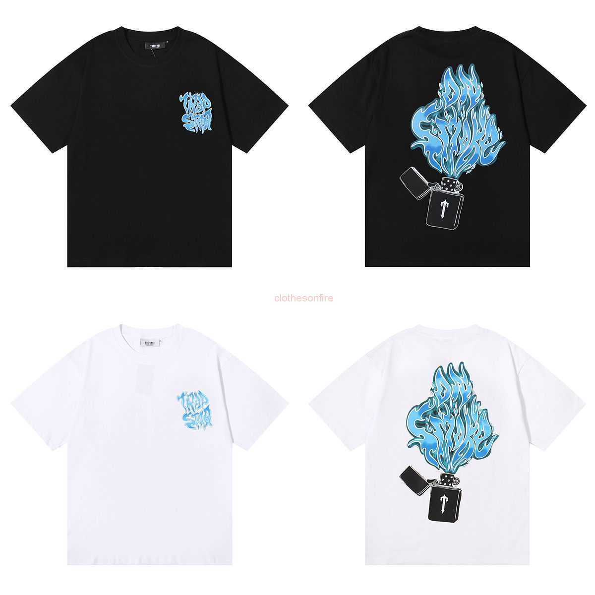 Designer Fashion Clothing Tees Tsihrts Shirts Korean Version Niche Trendy Brand Trapstar Lighter Blue Flame Printed Pure Cotton Loose Casual Short Sleeved Tshirt f, Black
Designer Fashion Clothing Tees Tsihrts Shirts Korean Version Niche Trendy Brand Trapstar Lighter Blue Flame Printed Pure Cotton Loose Casual Short Sleeved Tshirt f, Black