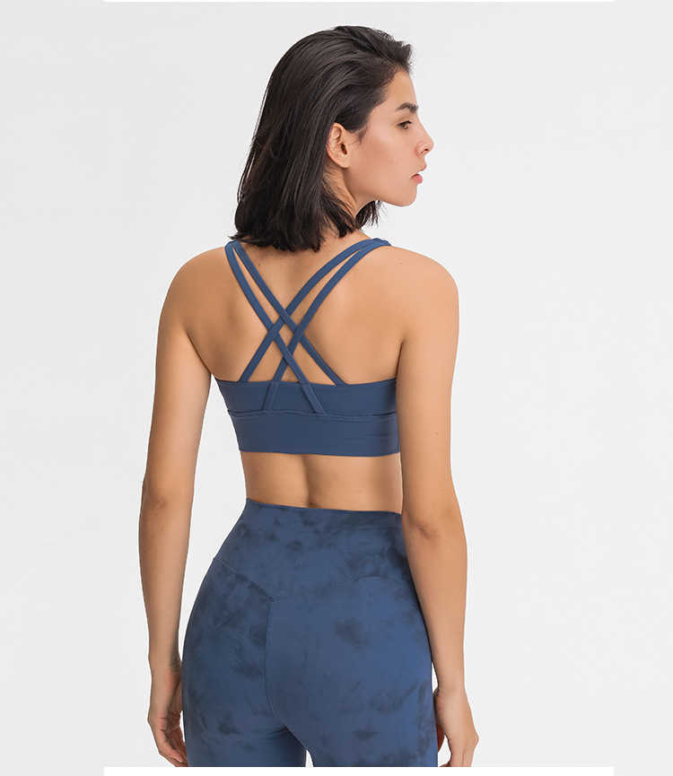 L-018 Yoga Womens Clothing Crop Gym Yoga Top Fitness Seamless Sports Bra Outdoor Sport Underwear Sportswear with Chest Pad Custom Summer, Azure blue
L-018 Yoga Womens Clothing Crop Gym Yoga Top Fitness Seamless Sports Bra Outdoor Sport Underwear Sportswear with Chest Pad Custom Summer, Azure blue