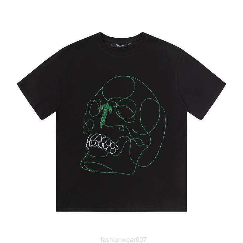 Designer Fashion Clothing Tees Tsihrts Shirts Summer American Trapstar Green Thread Skeleton Round Neck Loose Short Sleeve Versatile Casual Tshirt for Boys Girls R, Black
Designer Fashion Clothing Tees Tsihrts Shirts Summer American Trapstar Green Thread Skeleton Round Neck Loose Short Sleeve Versatile Casual Tshirt for Boys Girls R, Black