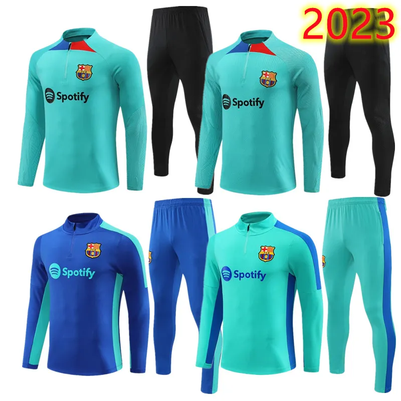 2023 ANSU FATI Camisetas de football TRACKSUIT kit 23/24 Barcelonas men and kids barca adultLEWANDOWSKI F. DE JONG TRAINING SUIT jacket chandal futbol survetement 666