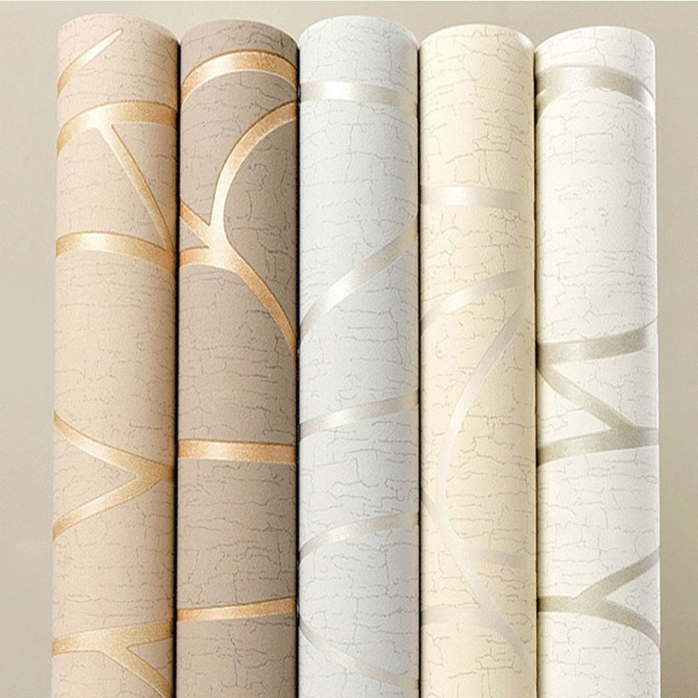 Wall Stickers Modern Simple 3D Wallpaper TV Background Bedroom Living Room Curve Stripe NonWoven Film And Television 230617