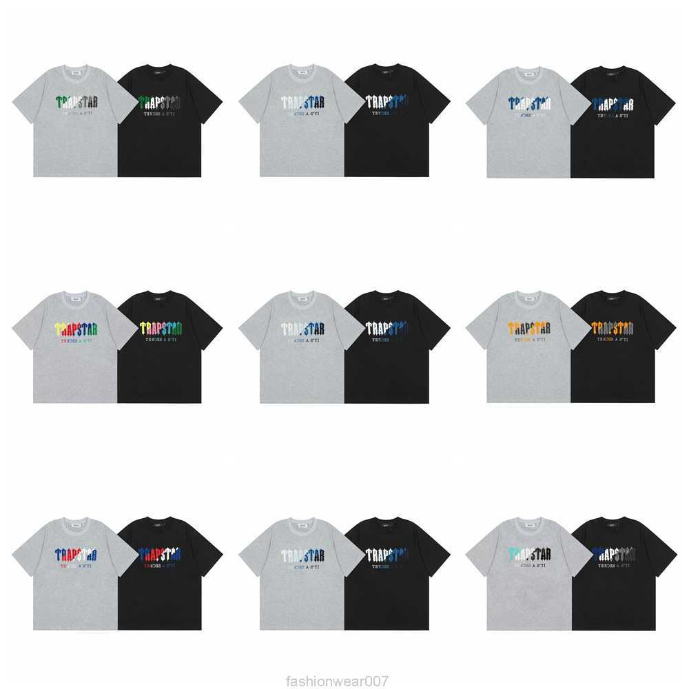 Designer Fashion Clothing Tees Tsihrts Shirts American Fashion Label Trapstar Blue White Rainbow Gradient Towel Embroidery Pure Cotton Short Sleeved Loose Fittin, 612 # grey
Designer Fashion Clothing Tees Tsihrts Shirts American Fashion Label Trapstar Blue White Rainbow Gradient Towel Embroidery Pure Cotton Short Sleeved Loose Fittin, 612 # grey