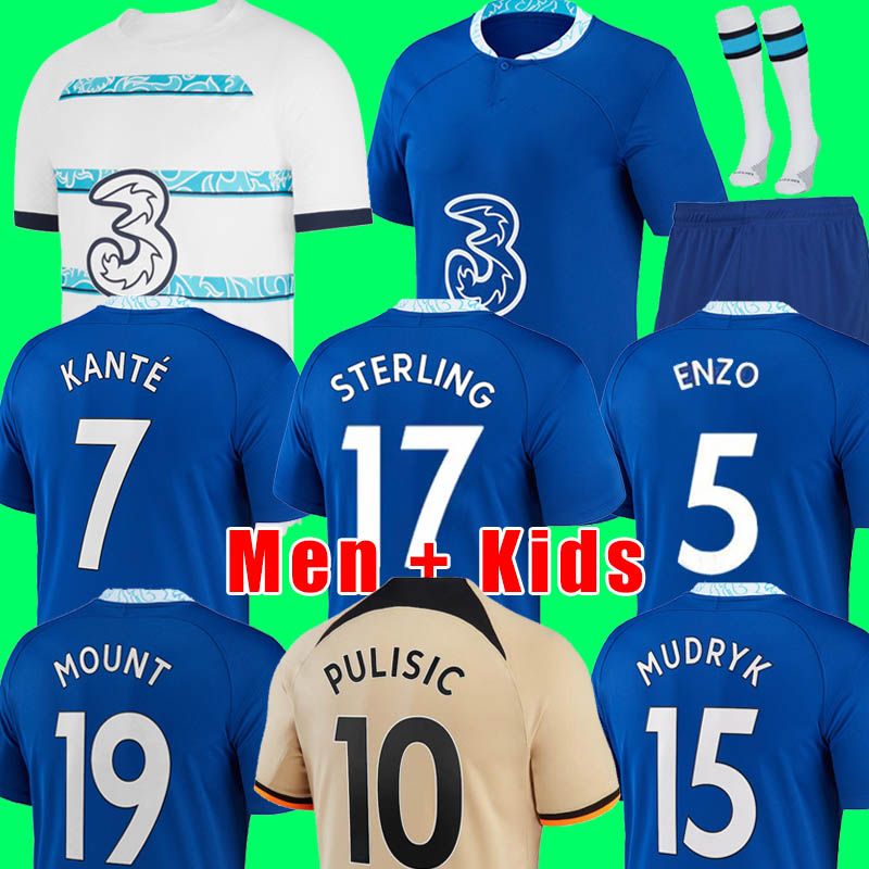 CFC Soccer Jerseys 22 23 STERLING ENZO MOUNT JOAO FELIX MUDRYK KANTE JORGINHO ZIYECH 2023 PULISIC JAMES Football Shirt Men Kids set Kits uniforms, 22/23 kids away + socks
CFC Soccer Jerseys 22 23 STERLING ENZO MOUNT JOAO FELIX MUDRYK KANTE JORGINHO ZIYECH 2023 PULISIC JAMES Football Shirt Men Kids set Kits uniforms, 22/23 kids away + socks