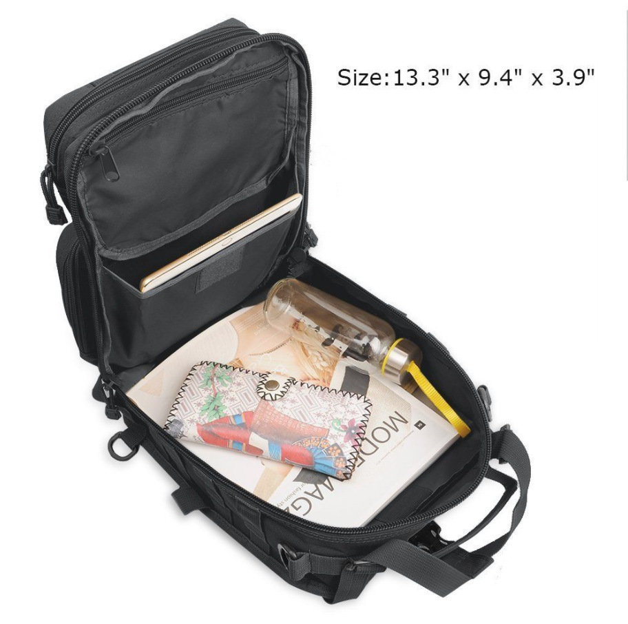 Outdoor Bags Mens Tactical Shoulder Bag Molle Camouflage Sling Army Military Hiking Camping Pack Assault Fishing Hunting Backpack 230617
