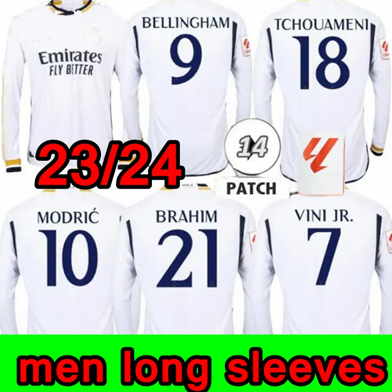 23 24 fans long sleeve Soccer Jerseys RODRGO BELLINGHAM 2023 2024 VINI JR football shirt reAl madRIDS camiseta de futbol men kids women uniforms MODRIC 88, Home long sleeves
23 24 fans long sleeve Soccer Jerseys RODRGO BELLINGHAM 2023 2024 VINI JR football shirt reAl madRIDS camiseta de futbol men kids women uniforms MODRIC 88, Home long sleeves