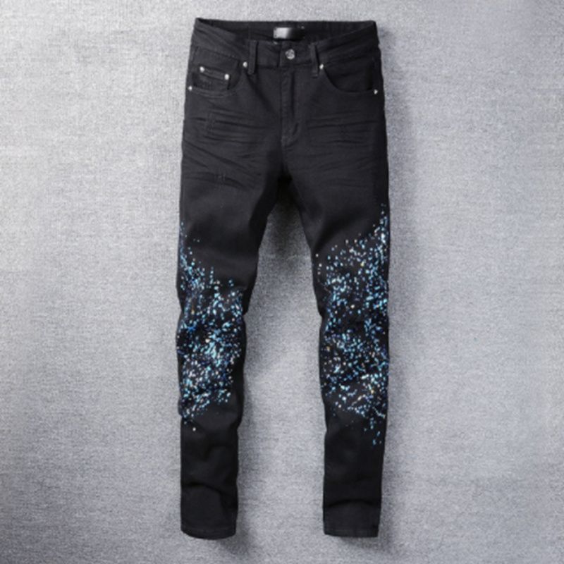 Designer Jeans High Quality Men Denim Embroidery Pants Fashion Holes Trouser US Size -40 Hip Hop Distressed Zipper trousers For Male, 5#
Designer Jeans High Quality Men Denim Embroidery Pants Fashion Holes Trouser US Size -40 Hip Hop Distressed Zipper trousers For Male, 5#