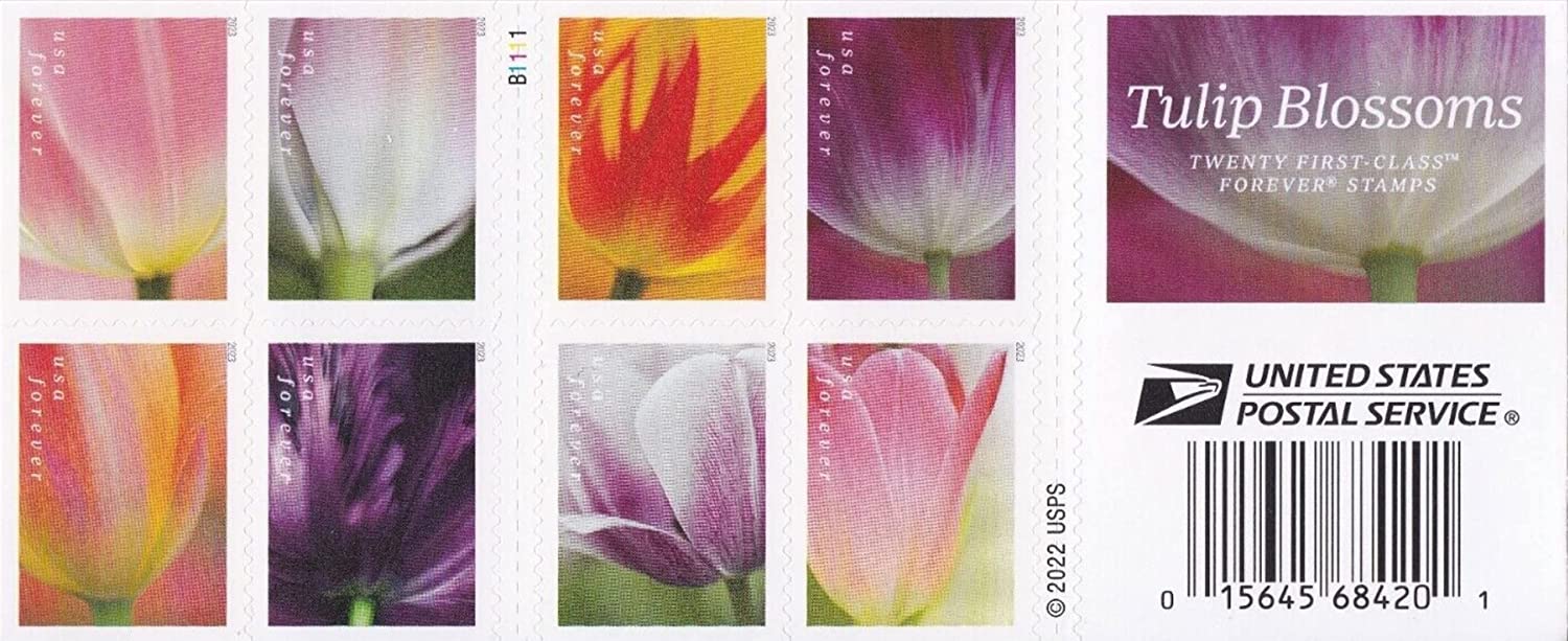 USA Mail Flowers Wedding Invitation, Us stamps