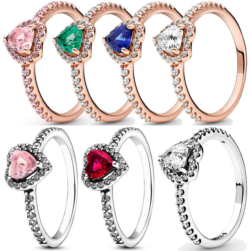 925 Sterling Silver New Fashion Women's Ring New Elevated Red Green Blue Pink Heart Ring Suitable for Original Pandora, A Special Gift for Women
925 Sterling Silver New Fashion Women's Ring New Elevated Red Green Blue Pink Heart Ring Suitable for Original Pandora, A Special Gift for Women
