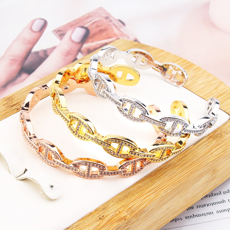 black snake love Bracelet open Ladies Rose 18k Gold Silver Lady Bangle Diamond Luxury Designer Jewelry Womens Mens Bracelets Jewelry Party gift Classic Accessories