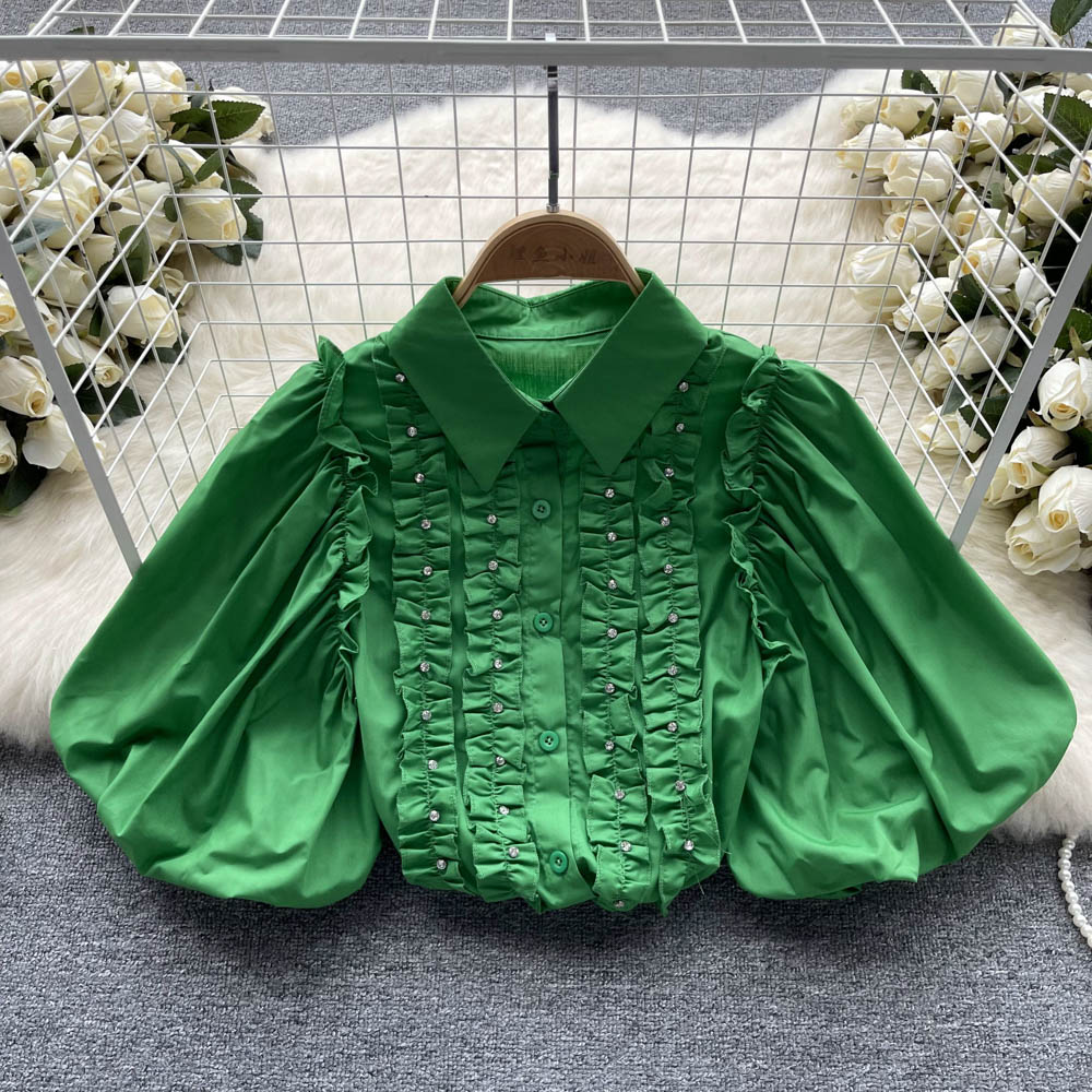 Women's Blouses Summer 2023 New Short Sleeve French Shirt Women Fungus Lace Short Sleeve Chic Solid Color Casual Elegant Blouse Tops Mujer 2023, Same as picture
Women's Blouses Summer 2023 New Short Sleeve French Shirt Women Fungus Lace Short Sleeve Chic Solid Color Casual Elegant Blouse Tops Mujer 2023, Same as picture