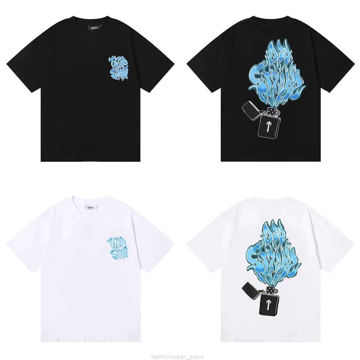 Designer Fashion Clothing Tees Tsihrts Shirts Brand Trapstar Lighter Blue Flame Printed Cotton Loose Casual Shortsleeved Tshirt for Men Women Rock Hip hop Cotton St, Black aq1013
Designer Fashion Clothing Tees Tsihrts Shirts Brand Trapstar Lighter Blue Flame Printed Cotton Loose Casual Shortsleeved Tshirt for Men Women Rock Hip hop Cotton St, Black aq1013