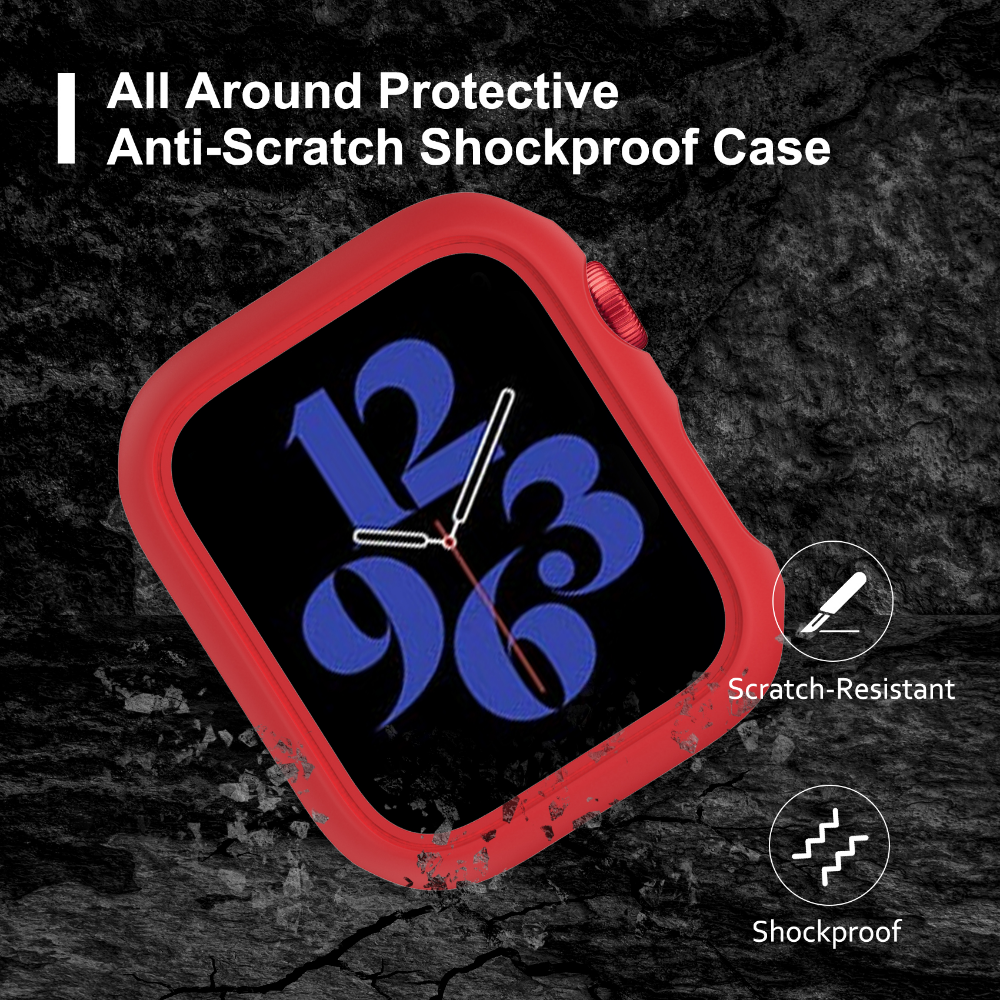Matte Cover for Apple Watch 45mm 41mm 38mm 42mm 40mm 44mm Hard PC Bumper Protective Case Frame for iWatch SE 8 7 6 5 4 3 2 1 with retail box