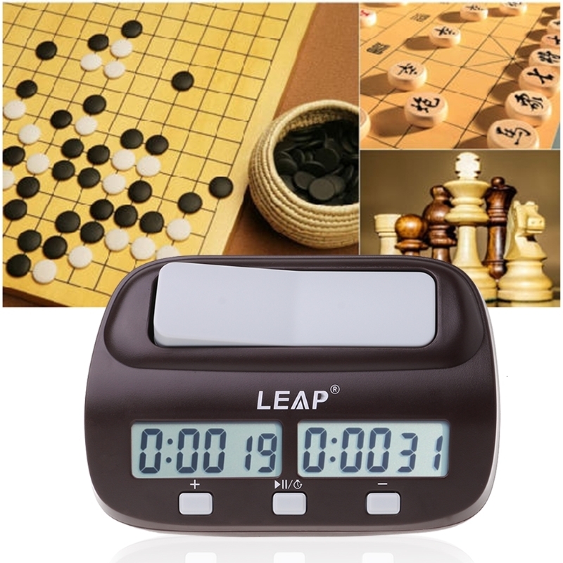 Chess Games Professional Digital Chess Clock Compact Stopwatch Board Clock with Competition Timer 230617