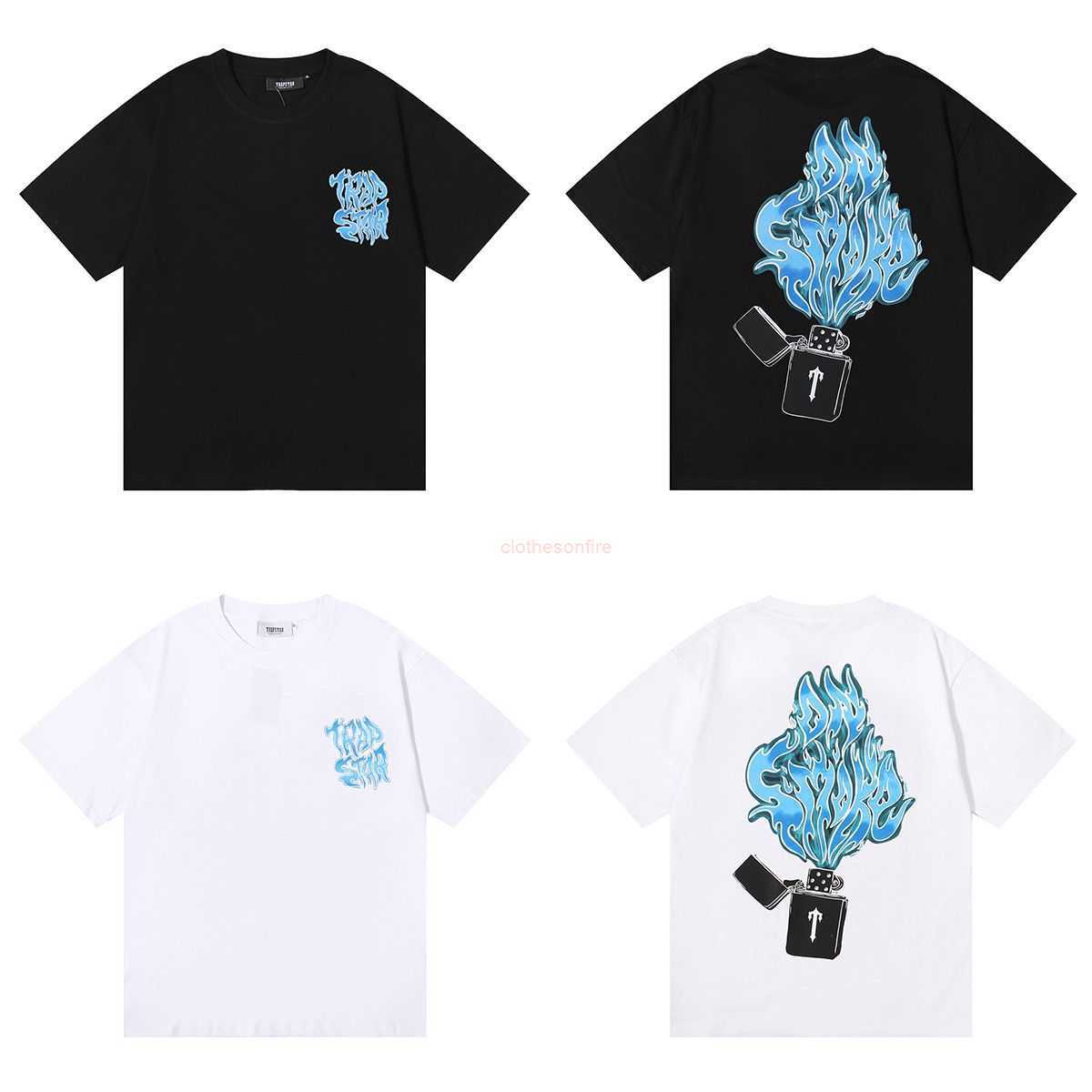 Designer Fashion Clothing Tees Tsihrts Shirts Trendy Trapstar Lighter Blue Flame Print High Quality Cotton Loose Relaxed Short Sleeve Tshirt for Men Women Rock Hip h, Shipping fee
Designer Fashion Clothing Tees Tsihrts Shirts Trendy Trapstar Lighter Blue Flame Print High Quality Cotton Loose Relaxed Short Sleeve Tshirt for Men Women Rock Hip h, Shipping fee
