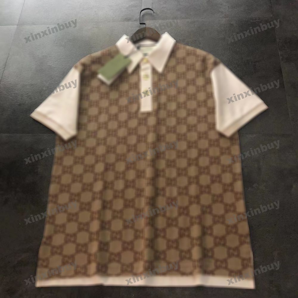 xinxinbuy Men designer Tee t shirt 23ss Double letter jacquard fabric Knitted polo short sleeve cotton women blue black white S-XL, 02
xinxinbuy Men designer Tee t shirt 23ss Double letter jacquard fabric Knitted polo short sleeve cotton women blue black white S-XL, 02